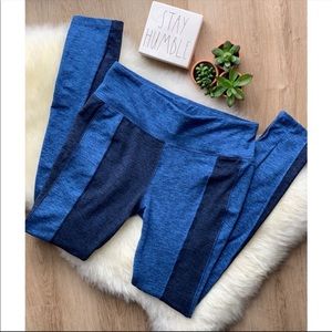 FREE PEOPLE Movement • Blue Color block Leggings